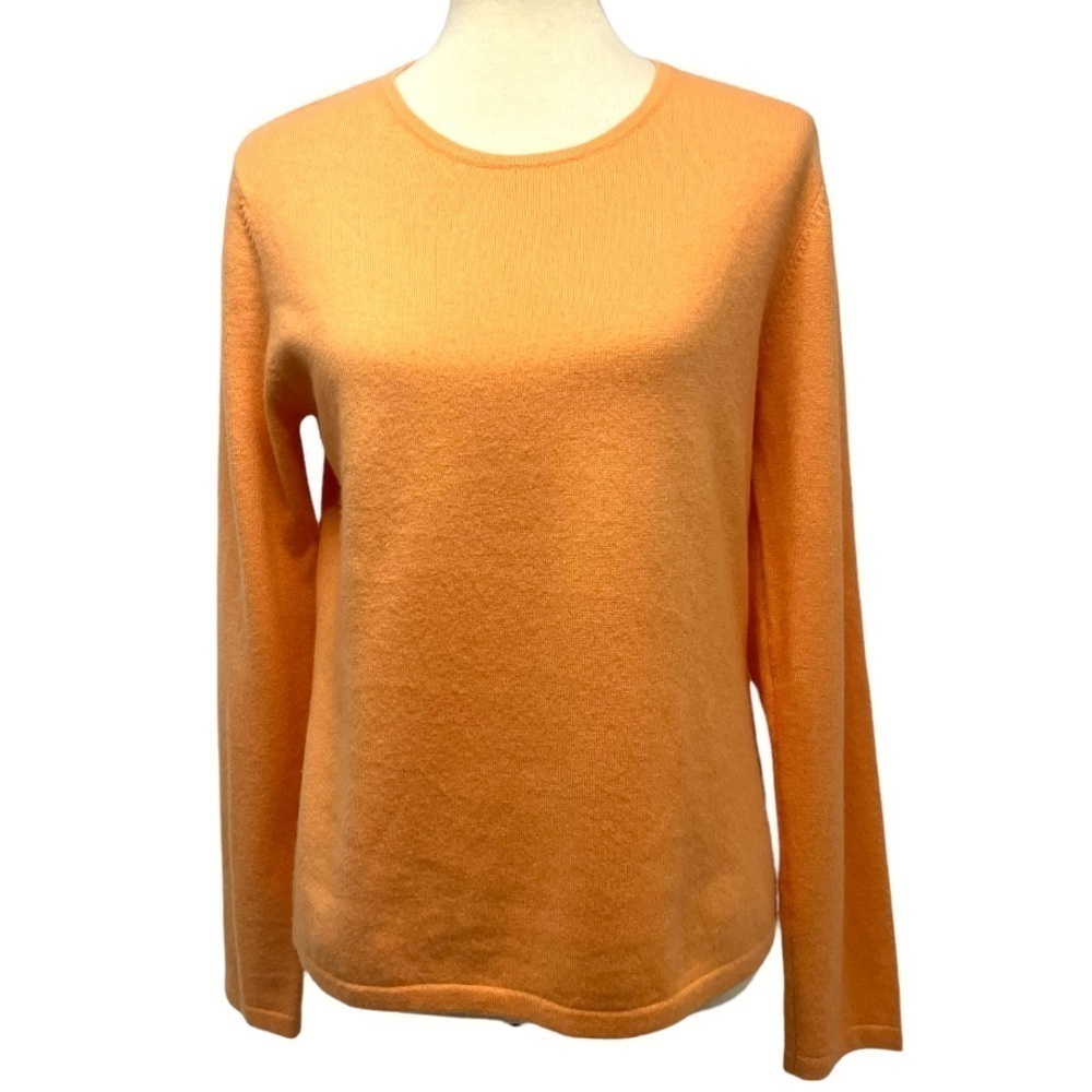 Ashworth Cashmere Blend Soft Orange Sweater Women’s Medium
